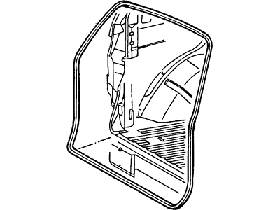 2001 Ford Windstar Weather Strip - XF2Z-16404A06-AA