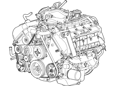 Ford 4R3Z-6007-AA Engine Assembly