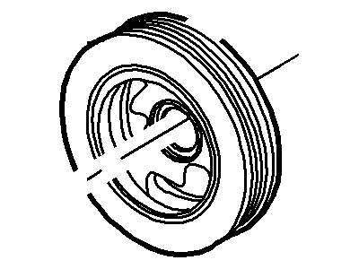 2002 Lincoln LS Crankshaft Pulley - XW4Z-6312-BA