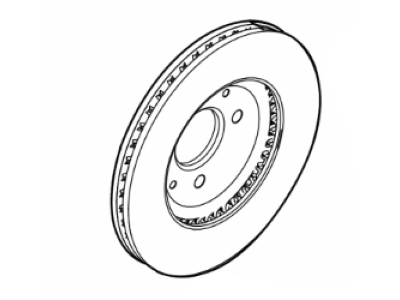 Ford Focus Brake Disc - GU2Z-1V125-B