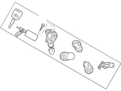 Ford 2L8Z-7822050-YA Lockset - Complete Vehicle