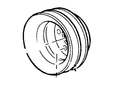 Mercury Grand Marquis Crankshaft Pulley - D9ZZ-6A312-A