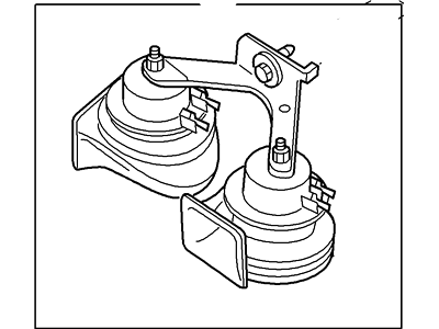 Ford XR3Z-13832-AA Horn Assembly