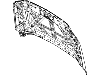 Ford BC3Z-16612-A Hood Assembly