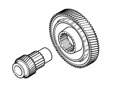 Ford BT1Z-7H348-D Gear And Shaft Assembly