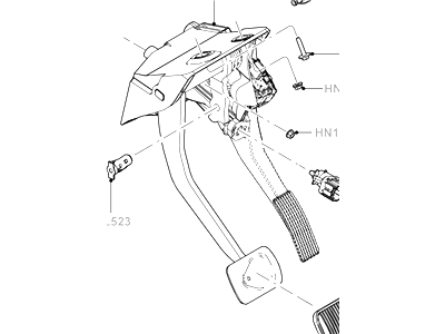 Ford Escape Brake Pedal - AM6Z-2455-A