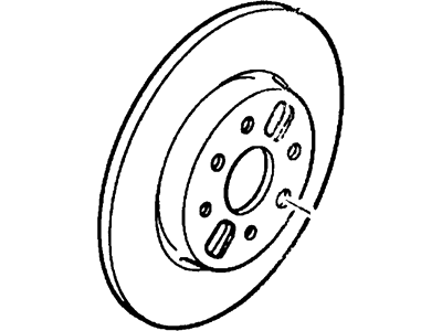 1998 Ford Escort Brake Disc - F7CZ-2C026-AB