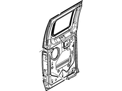 Ford 8C2Z-1524622-B Door Assembly - Rear - Less Hinges