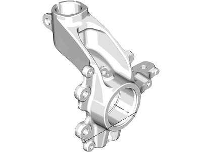 Ford BV6Z-3K186-C Front Wheel Knuckle