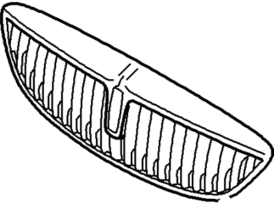 2005 Lincoln LS Grille - 6W4Z-8200-BAA