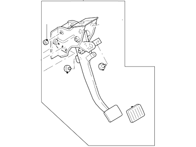 Ford Escape Clutch Pedal - YL8Z-7B633-AE