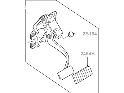 Ford 5L8Z-2455-AE Pedal Assembly - Brake