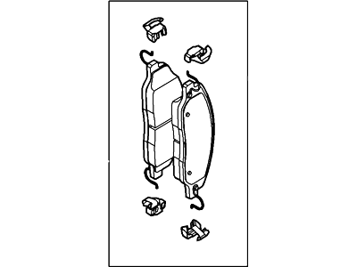 Ford Mustang Brake Pads - CU2Z-2V001-C