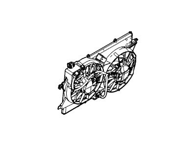 Ford Focus Fan Motor - 3S4Z-8C607-BF