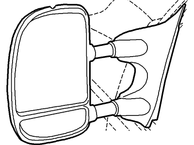2005 Ford F-250 Super Duty Car Mirror - 2C3Z-17696-AAA