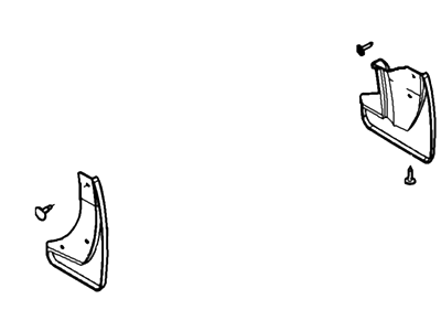 Ford Fusion Mud Flaps - 7H6Z-16A550-AA
