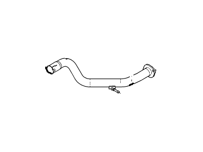Ford 7A2Z-5202-E Exhaust Pipe