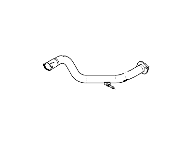 2010 Ford Explorer Sport Trac Exhaust Pipe - 7A2Z-5202-E