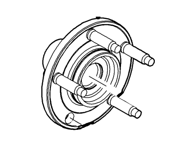 Ford 7T4Z-1104-A Hub Assembly - Wheel