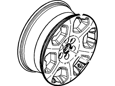 Ford AL3Z-1007-L Wheel Assembly