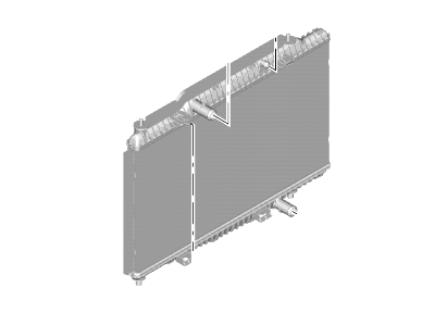 Ford C1BZ-8005-A Radiator Assembly