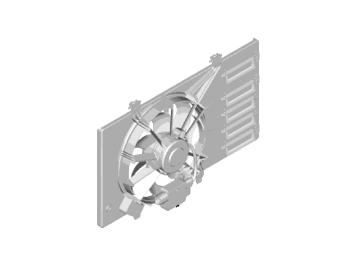 2015 Ford Fiesta Cooling Fan Assembly - C1BZ-8C607-A