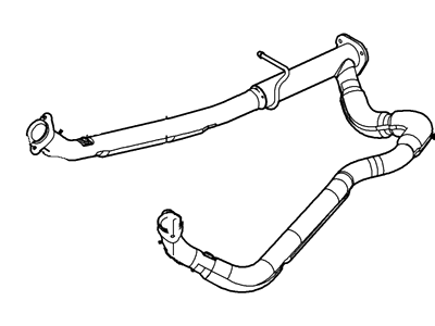 Ford 4C2Z-5246-AA Exhaust Pipe