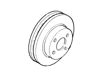 1988 Ford Tempo Brake Disc - F13Z-1125-A