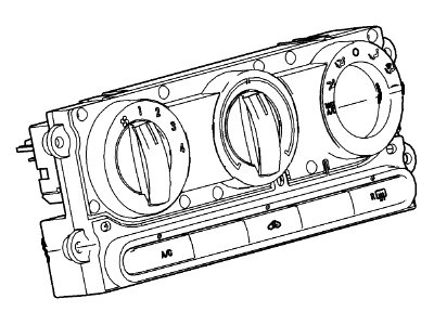 Ford 6L3Z-18549-A Control Assembly - Heater