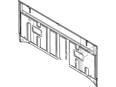 7C3Z-2540300-A Ford Back Panel Assembly Illustration 1 of 1