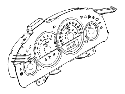 2006 Mercury Mariner Speedometer - 6E6Z-10849-AA