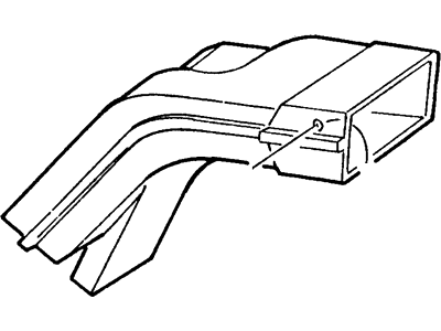 Ford F2UZ18C299A Duct Heater Outlet