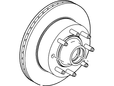 Ford YC2Z-1V102-CA Hub And Disc Assembly