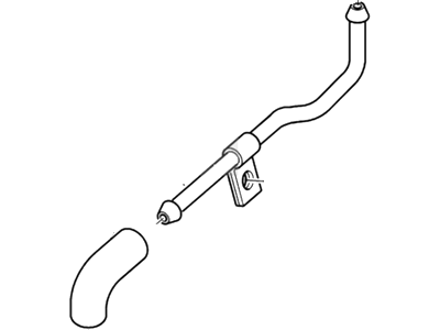 2003 Ford Focus PCV Hose - YS4Z-6758-BA