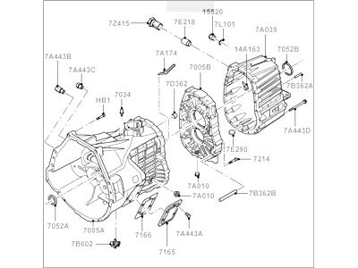 2005 Ford F-350 Super Duty Transmission Assembly - 5C3Z-7003-FA