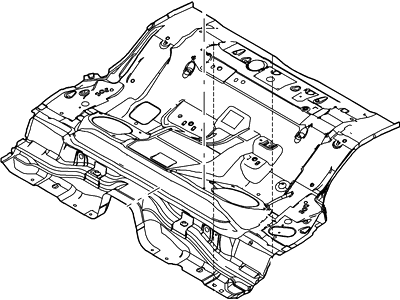 Ford 7E5Z-5411160-A Pan Assembly - Floor - Centre