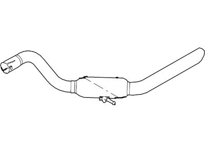 Ford Explorer Exhaust Pipe - 7L2Z-5A212-B