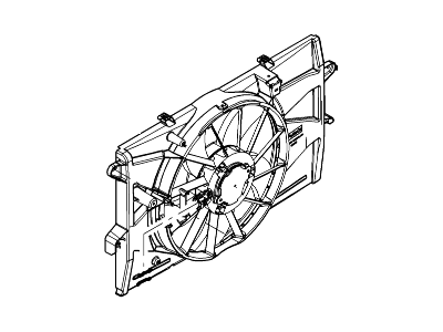 Ford Taurus Cooling Fan Assembly - AG1Z-8C607-A