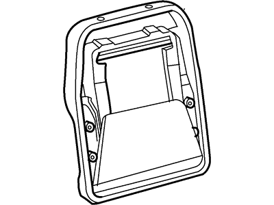 XF2Z-1666800-BA Ford Rear Seat Back Pad Illustration 1 of 1