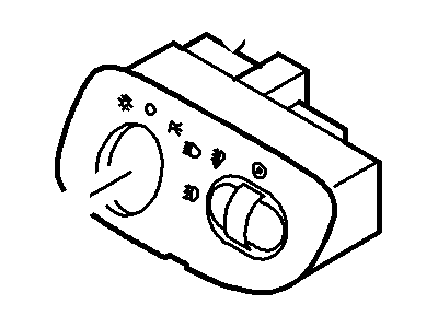 2002 Lincoln Blackwood Headlight Switch - YL3Z-11654-DAC