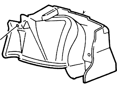YF1Z-5445422-AAB Ford Rear Quarter Panel Carpet Illustration 1 of 1