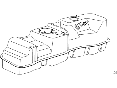 Ford E-450 Super Duty Fuel Tank - 4C2Z-9002-DA