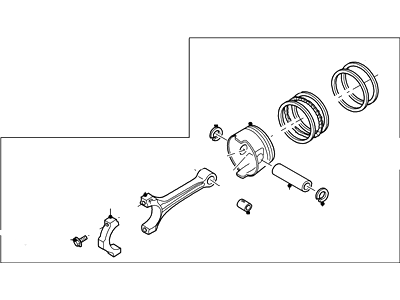 2006 Mercury Montego Piston - 6E5Z-6100-BA