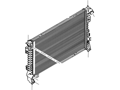 Ford 7T4Z-8005-B Radiator Assembly