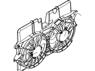 Mercury Fan Motor - 5L8Z-8C607-HB