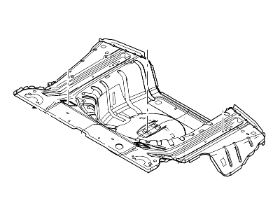 2010 Ford Mustang Floor Pan - 8R3Z-6311215-A