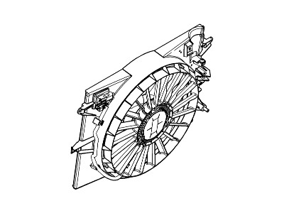 Ford 5W4Z-8C607-AA Fan And Motor Assembly