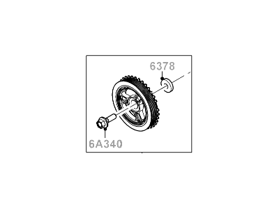 Ford 8U7Z-6312-A Crankshaft Pulley