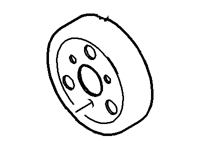 2023 Ford Ranger Water Pump Pulley - HJ5Z-8509-A