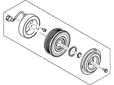 Ford BR3Z-19D784-B Pulley - Compressor